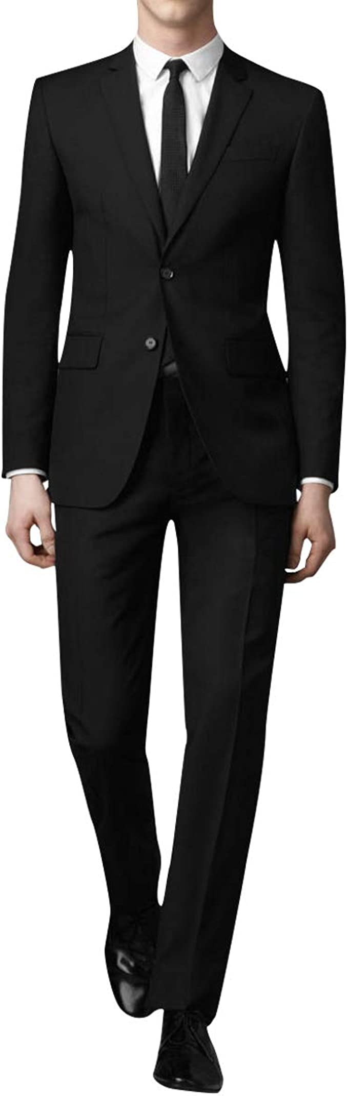 スーツ メンズ 上下セット 二つボタン ビジネススーツ スリム 黒 グレー ネイビー 大きいサイズ S-4XL 3色